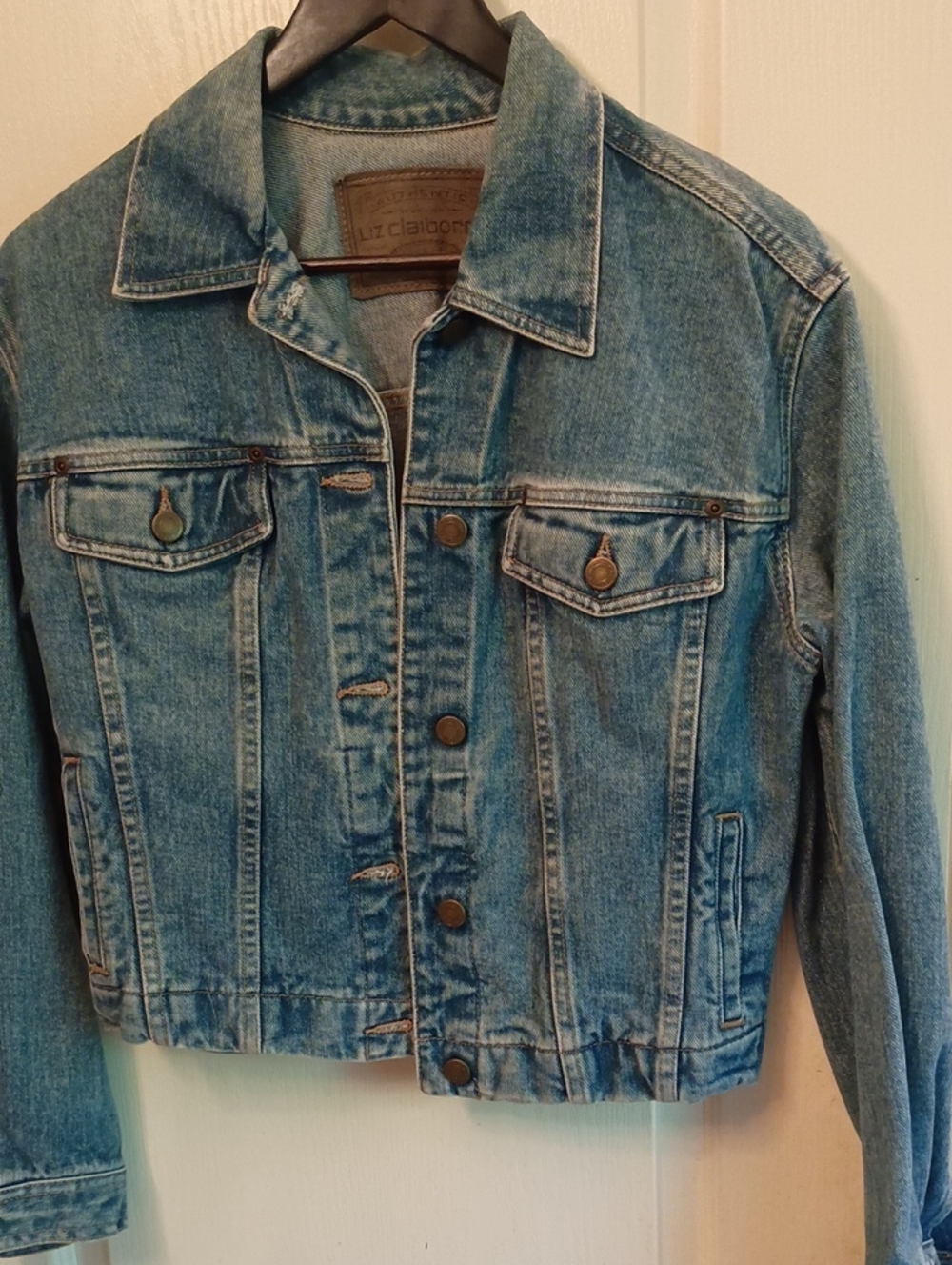 Liz Claiborne Blue Denim Trucker Jacket